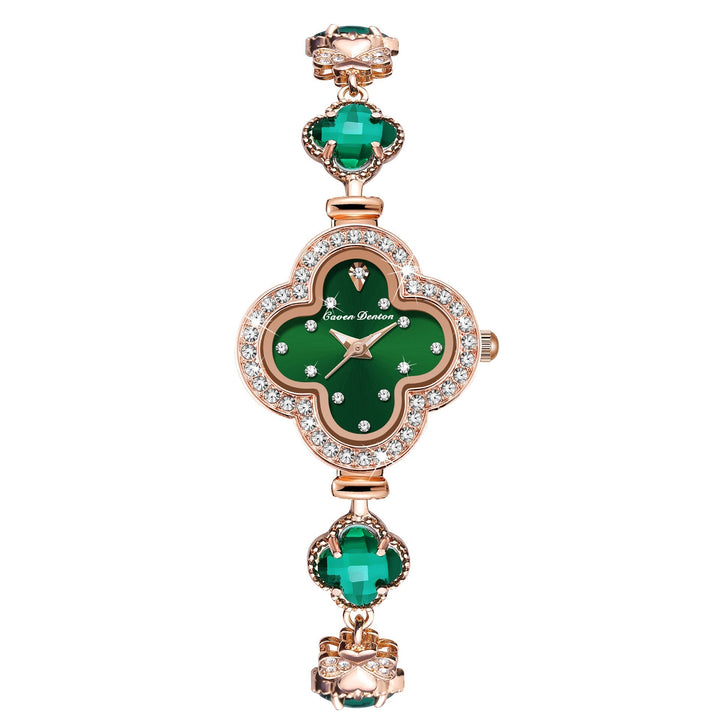 jewelry Fashion four-leaf clover decorated ladies watch Trendy decorated quartz bracelet ladies personalized wristwatch