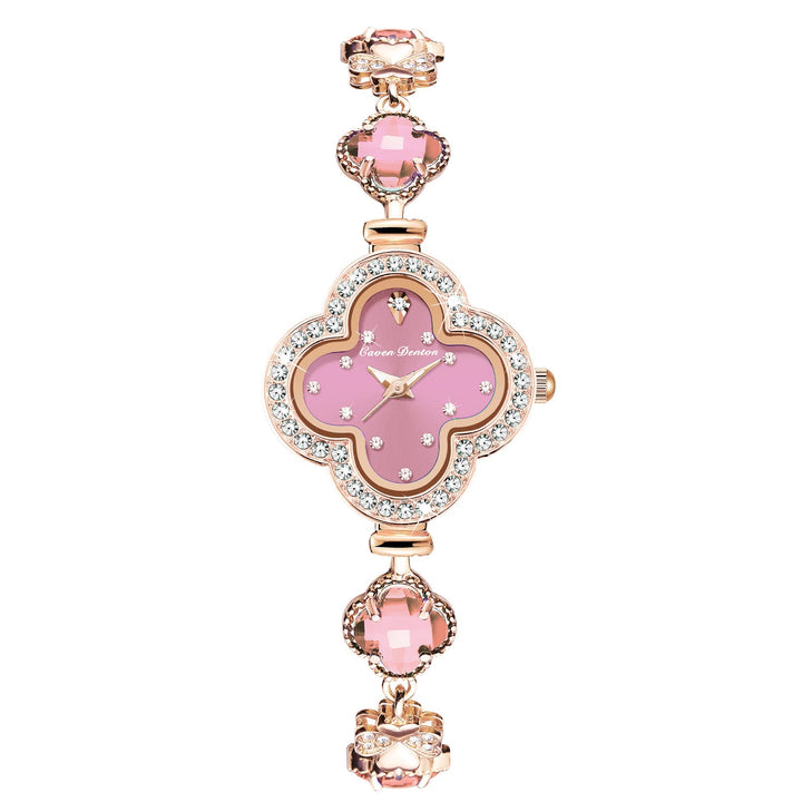  jewelry Fashion four-leaf clover decorated ladies watch Trendy decorated quartz bracelet ladies personalized wristwatch
