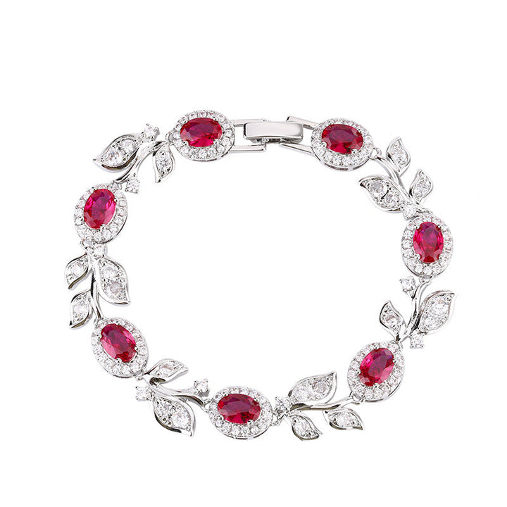 jewelry Retro flower bracelet full of diamonds shining temperament luxury models 2025 distinctive