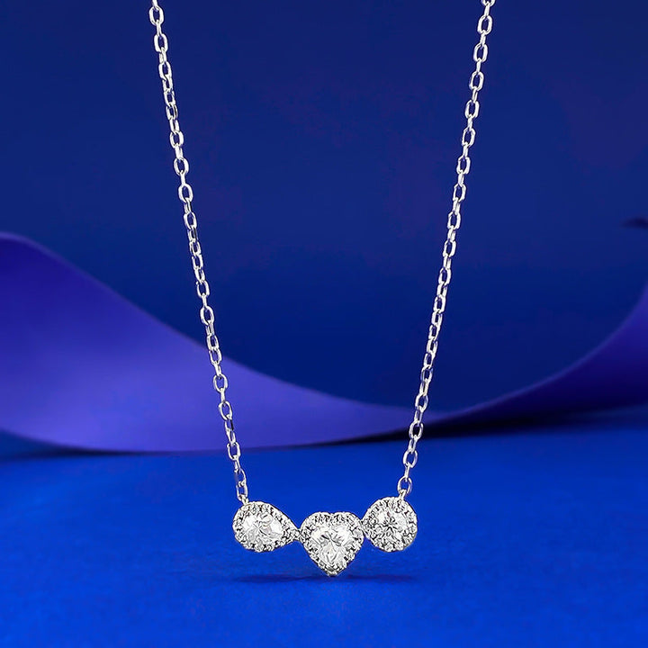 Jewelry Moissanite heterosexual pendant 925 sterling silver fashion trend Appear white Appear straight 2025 new